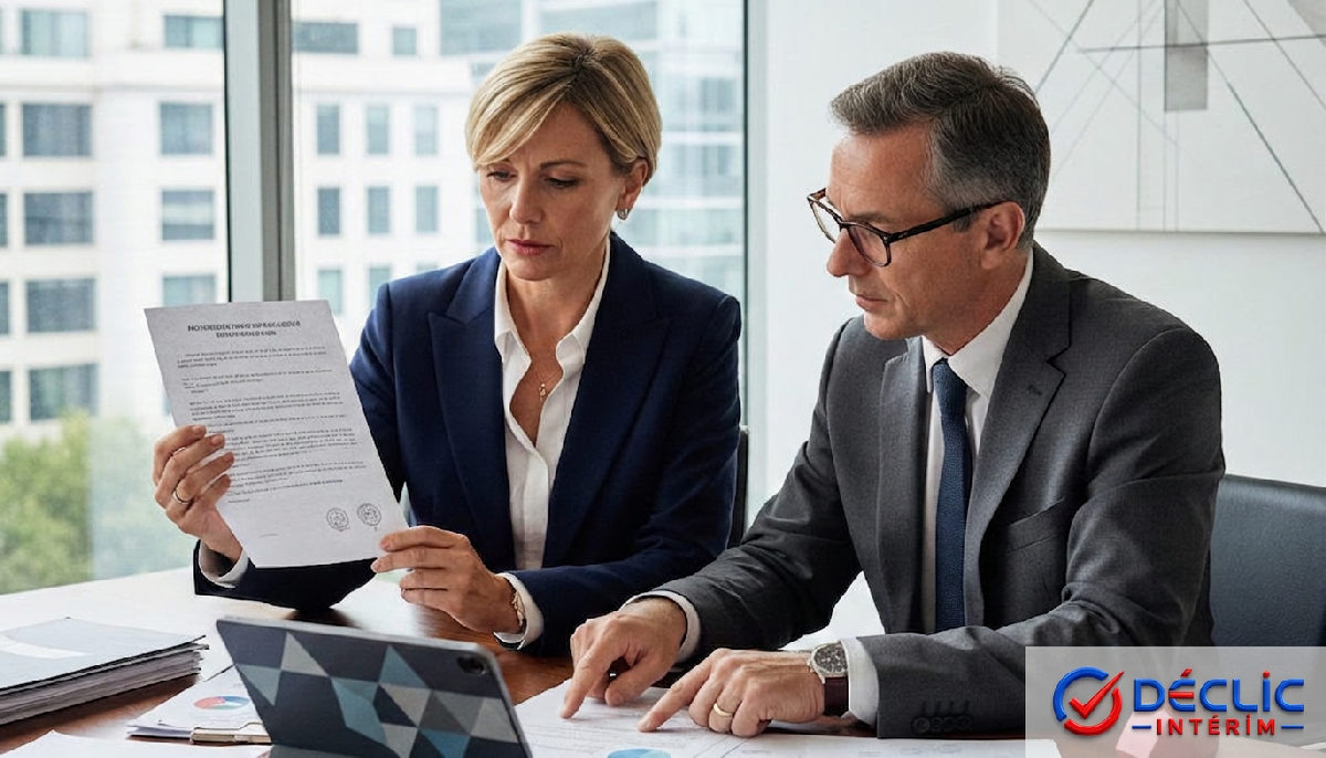 Validation des documents des travailleurs internationaux en bureau.