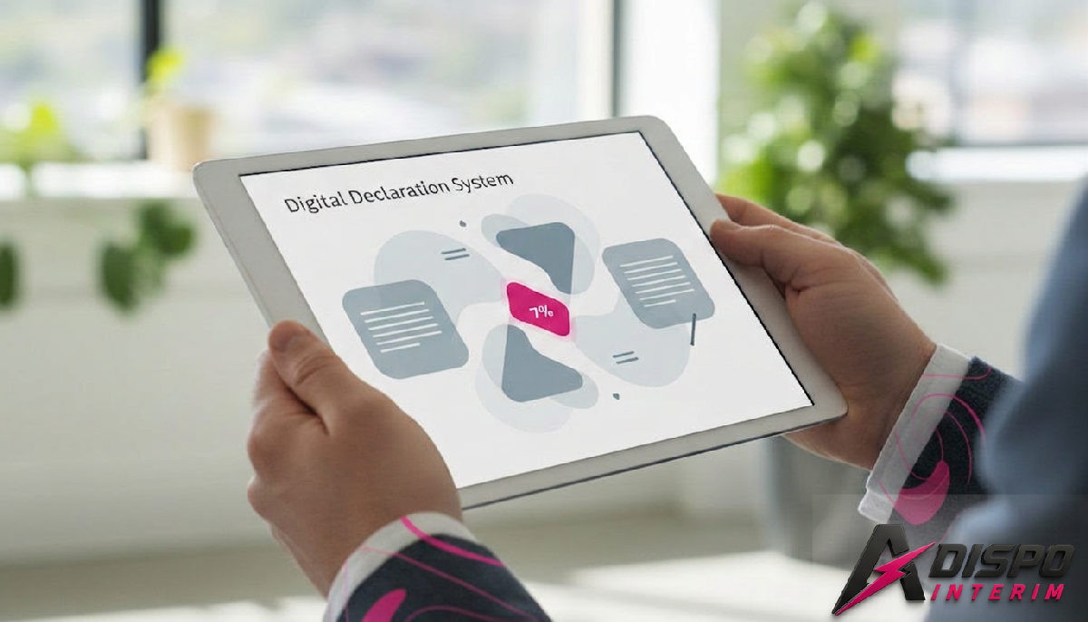 Infographie des étapes SIPSI sur tablette, simplifiant le détachement en France.