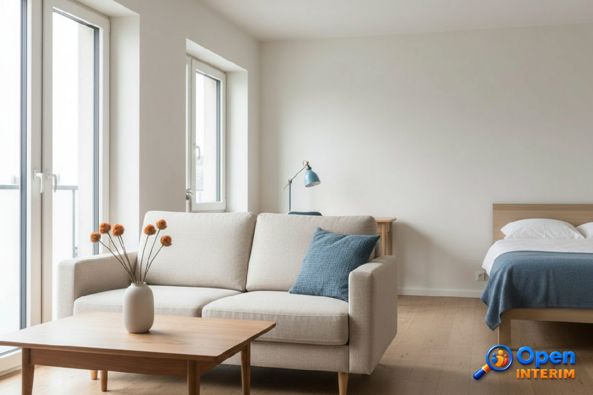 Appartement moderne pour l'hébergement de travailleurs détachés.