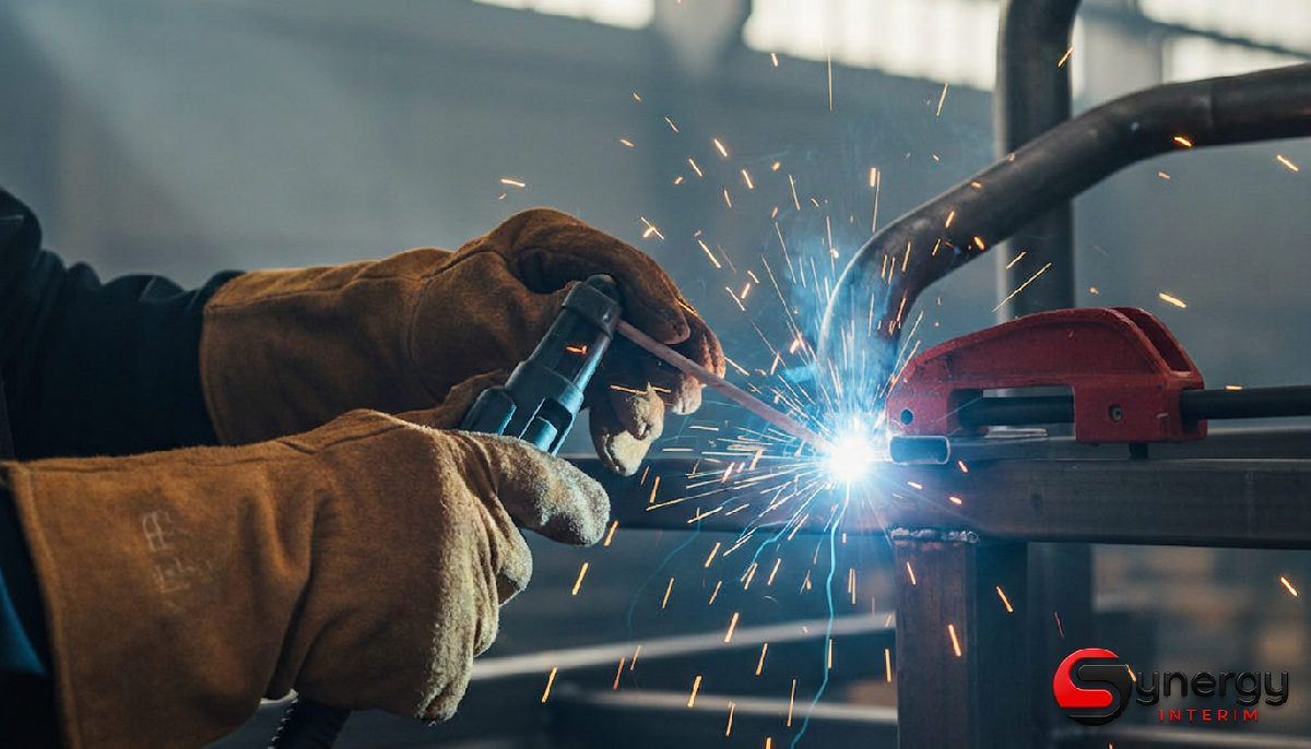 Agence interim Roumanie : guide employeurs français 2 Mains d'un soudeur roumain travaillant sur métal