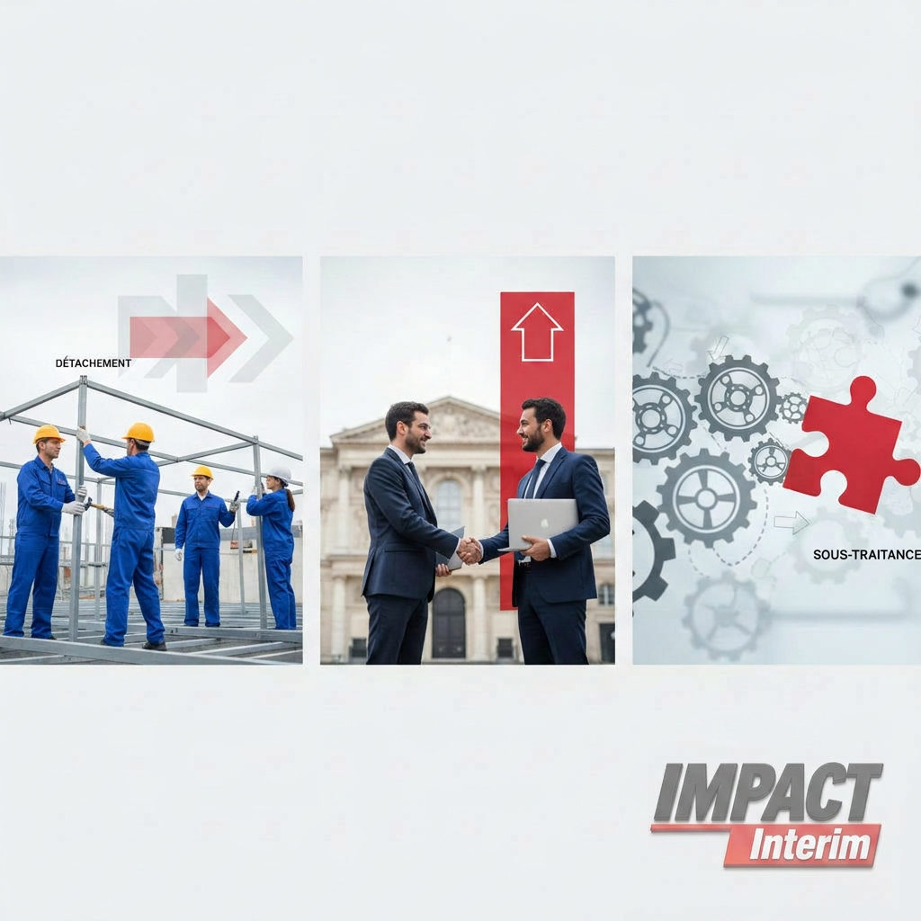 Comparaison : Détachement vs. Embauche Locale vs. Sous-traitance