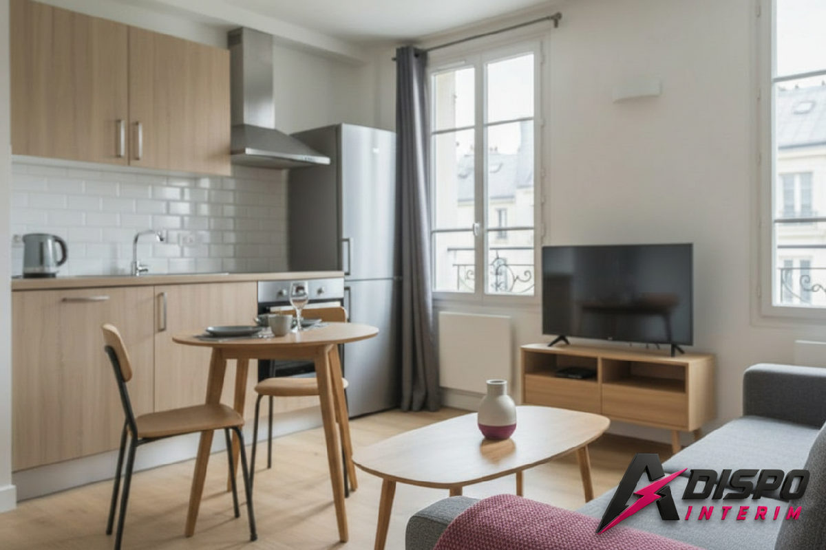 Appartement meublé moderne et confortable pour ouvriers.
