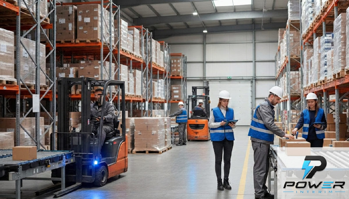 détachement personnel logistique roumain - Entrepôt logistique moderne avec personnel roumain qualifié.