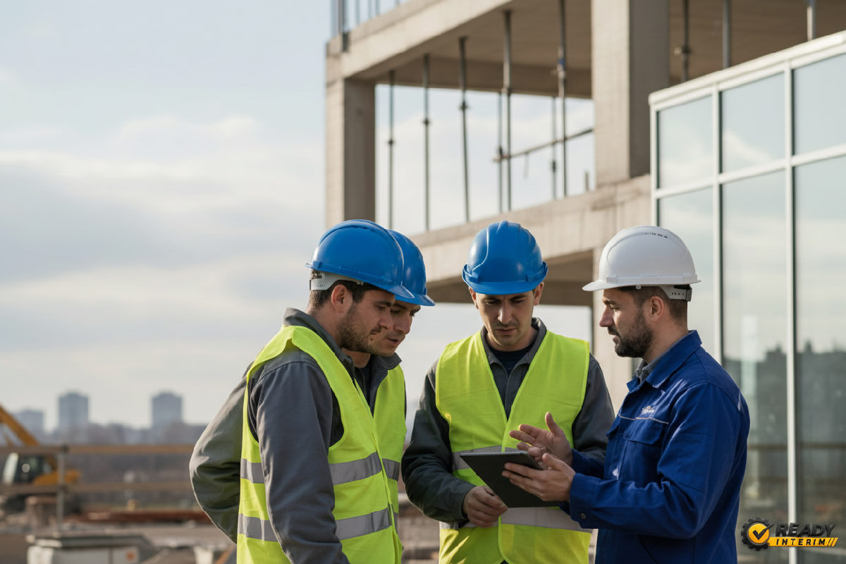 quelle durée maximale détachement salarié roumain - Travailleurs roumains et chef français sur un chantier.