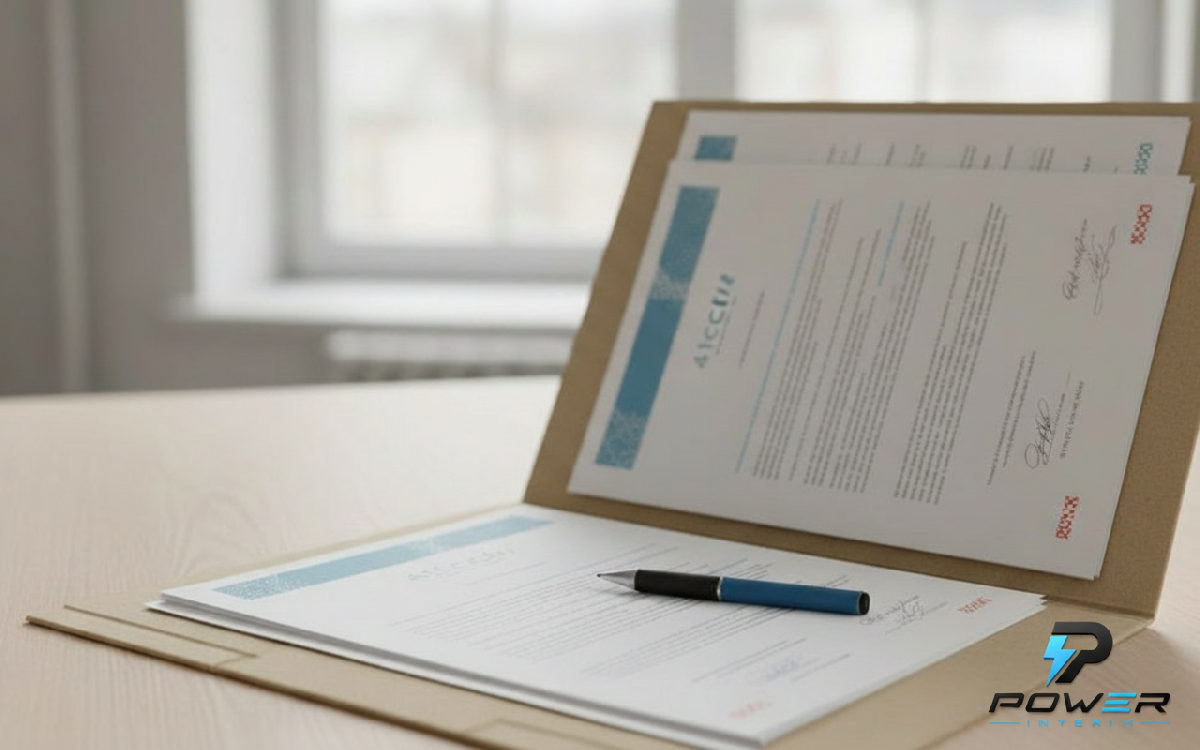 Documents administratifs: formulaire A1 et contrats de travail pour plaquistes.