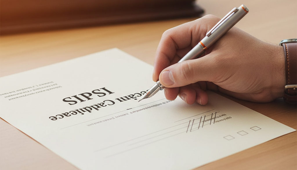 Signature d'un contrat de conformité SIPSI, sécurité juridique.