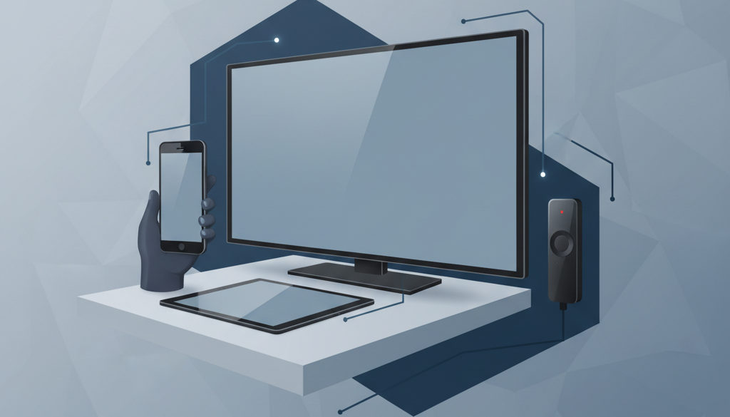IPTV für Einsteiger: Dein Wegweiser zum ultimativen… 2 IPTV Einsteiger Guide – Geräte, die IPTV empfangen können: Smart TV, Smartphone, Tablet, Fire TV Stick.