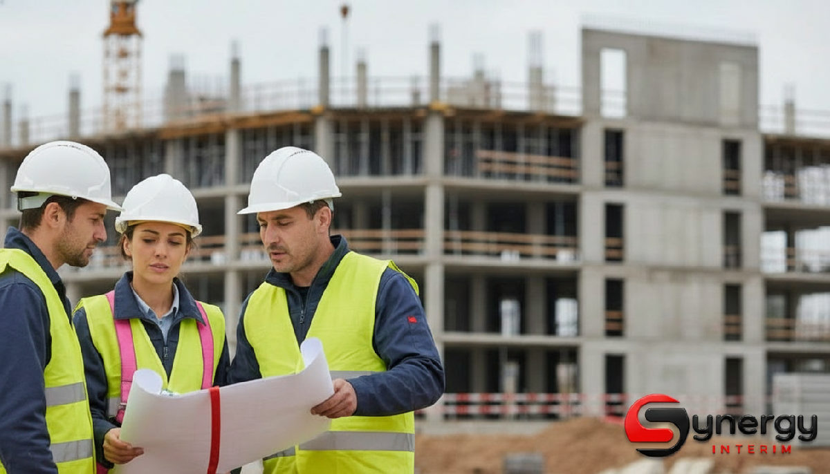 Intérim Roumanie : avantages pour vos chantiers en France 2 Bâtiment en construction avec des grues au soleil.