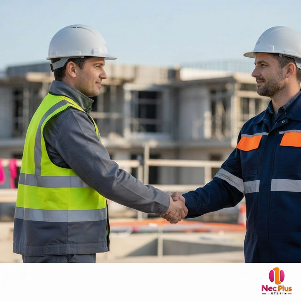 Collaboration réussie entre chefs de chantier français et roumain.