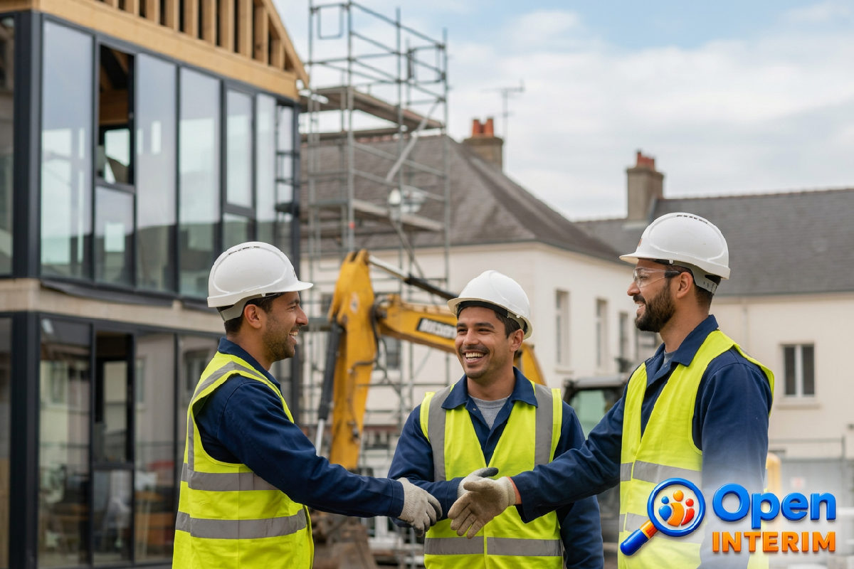 logement salariés roumains - Travailleurs roumains qualifiés sur un chantier en France.