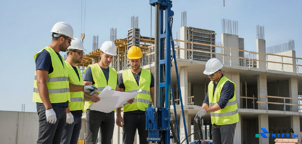 agence interim roumanie pour recruter en france - Chantier de construction français : main-d'œuvre qualifiée et efficace.