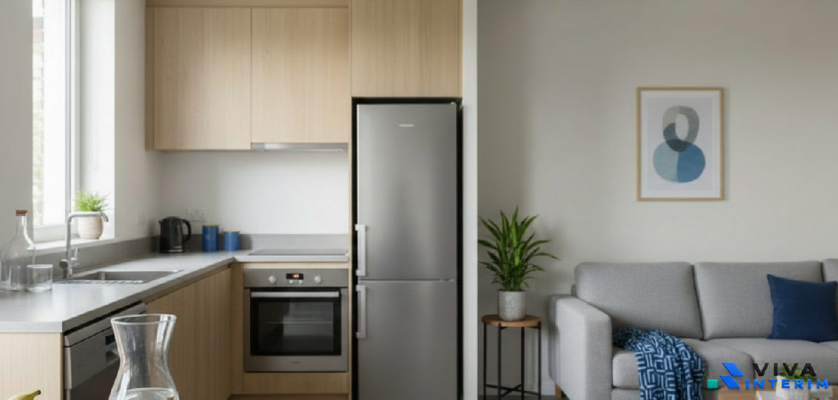 Logement propre et équipé pour travailleurs saisonniers en France.