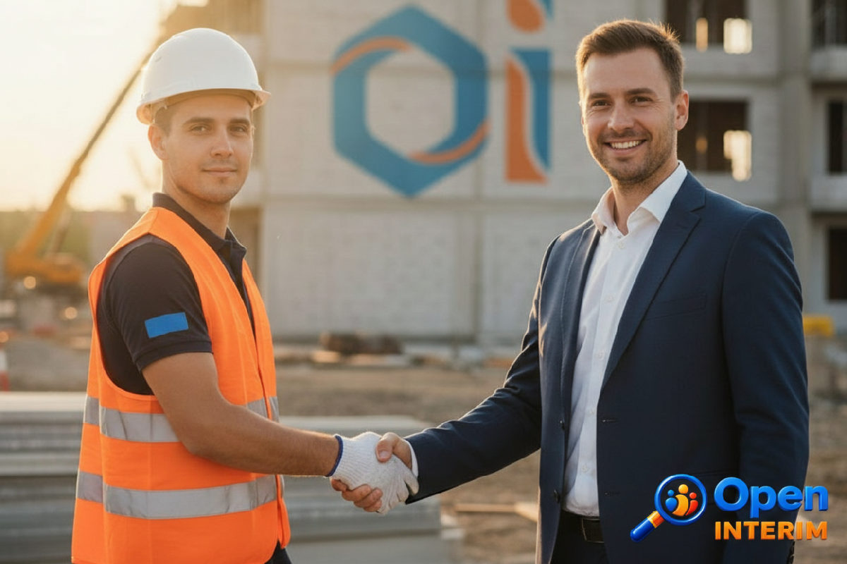 Collaboration réussie entre manager et travailleur qualifié.
