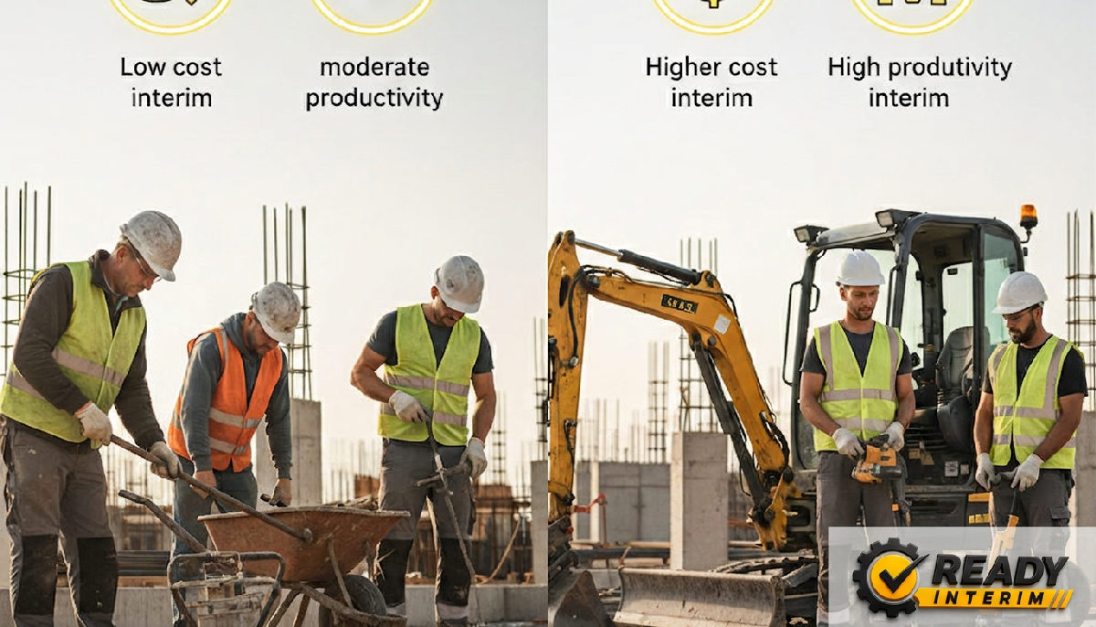 différences intérim roumain - Chantier : comparaison visuelle des ouvriers français et roumains.