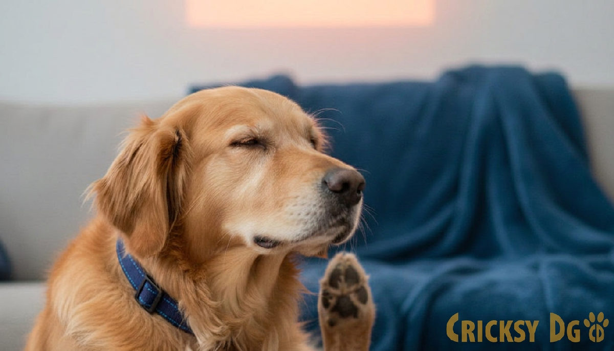 alimentazione ipoallergenica cane guida definitiva - Golden Retriever si gratta l'orecchio, sintomo di allergia.