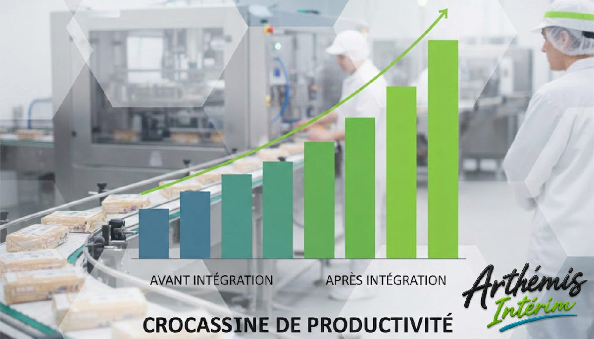 Graphique montrant la croissance de la productivité agroalimentaire.
