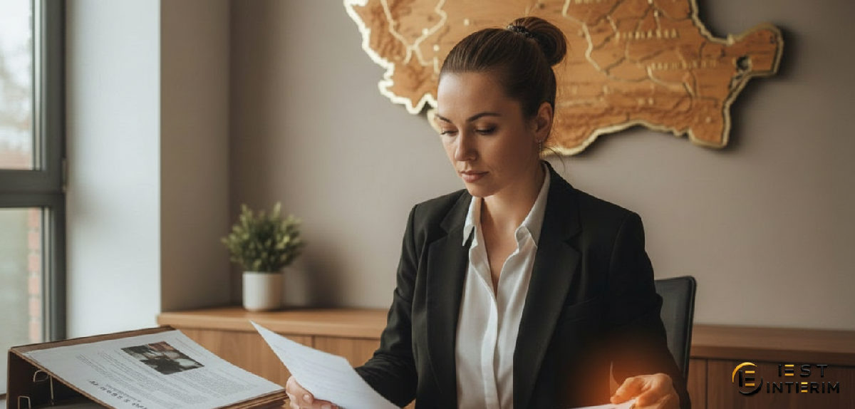 quelle agence de recrutement en roumanie choisir - Un recruteur avec une carte de la Roumanie.