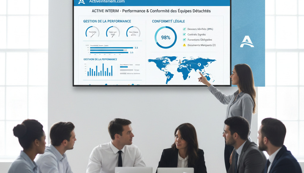 Tableau de bord numérique pour la gestion et conformité des travailleurs détachés.