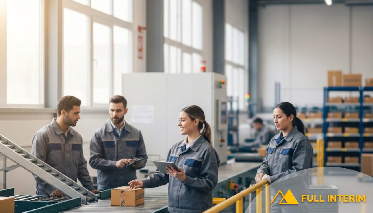 Équipe multiculturelle de logisticiens travaillant en harmonie.