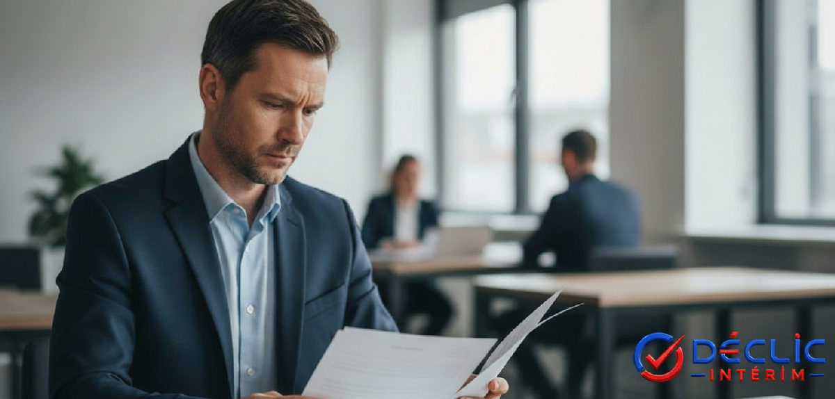 Gestionnaire examinant des documents de conformité pour le détachement.
