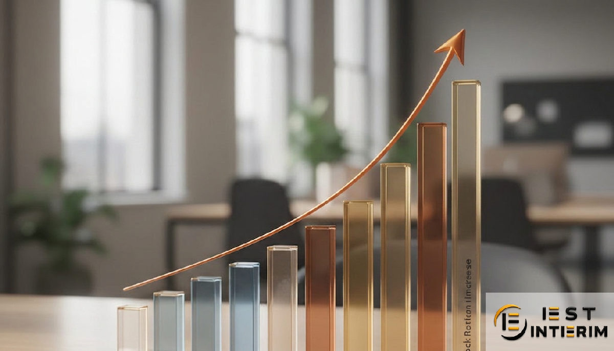 Graphique montrant la productivité accrue grâce à l'intérim qualifié.