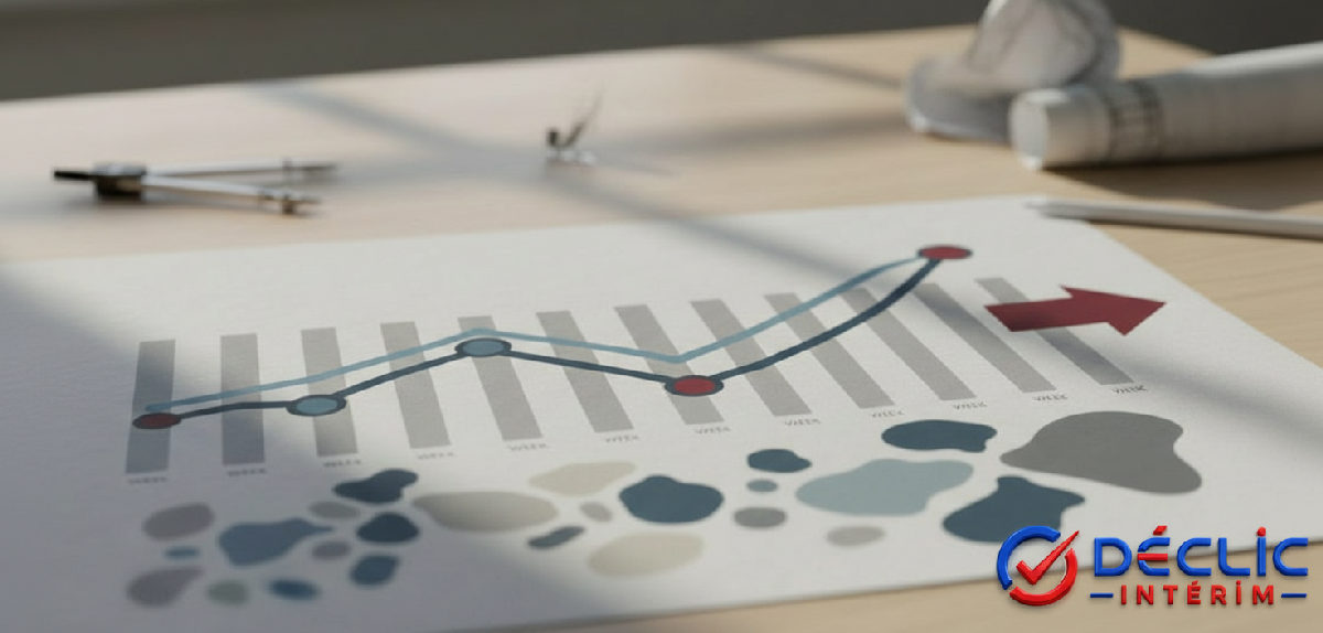 Graphique des étapes du calendrier de recrutement roumain sur 10 semaines.