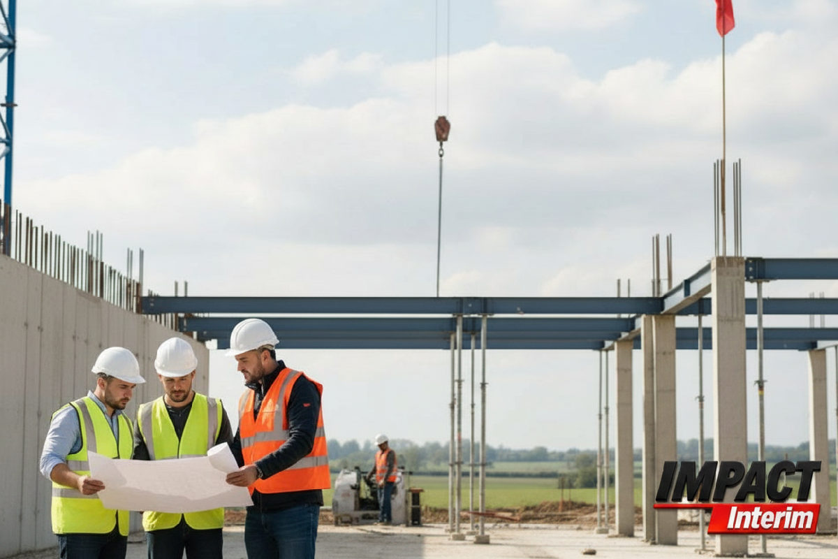 Techniciens roumains sur un chantier en France, illustrant l'expertise.