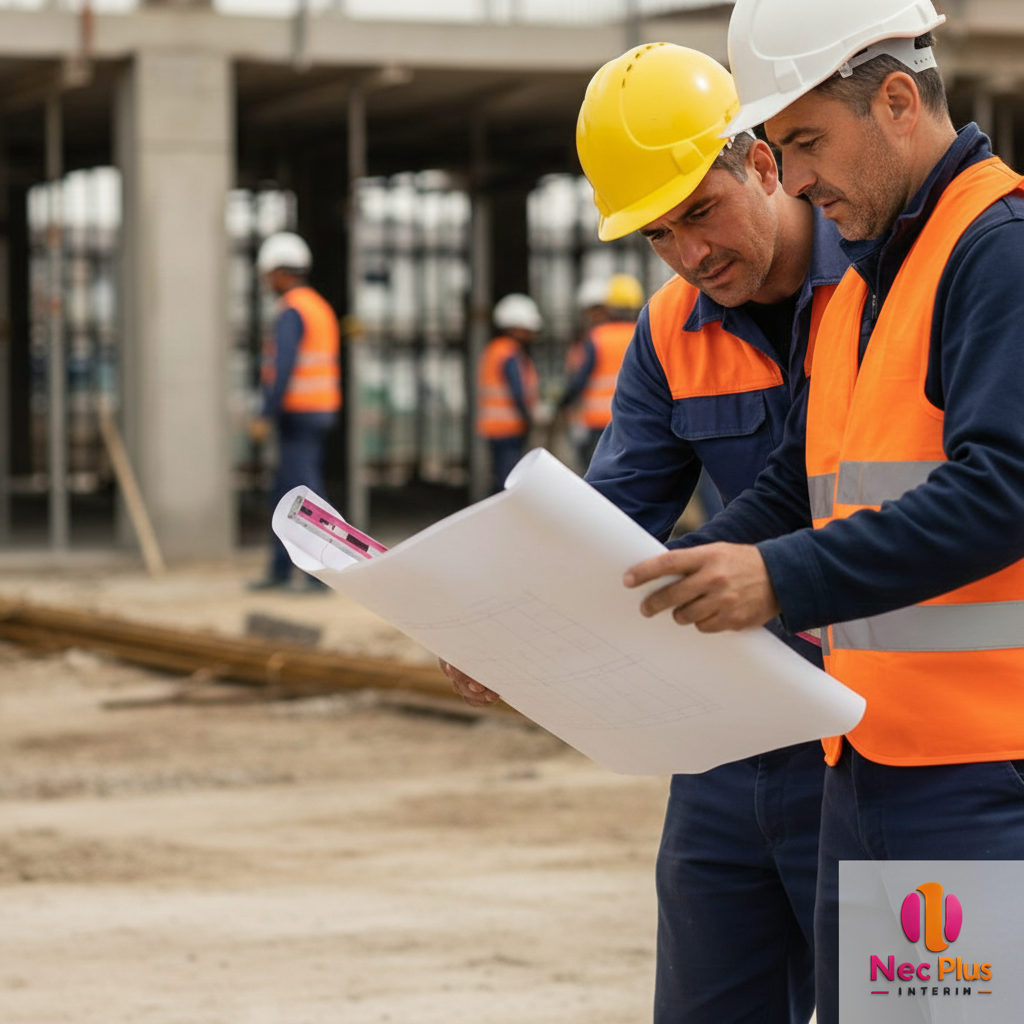 Chantier de construction : collaboration et sécurité.