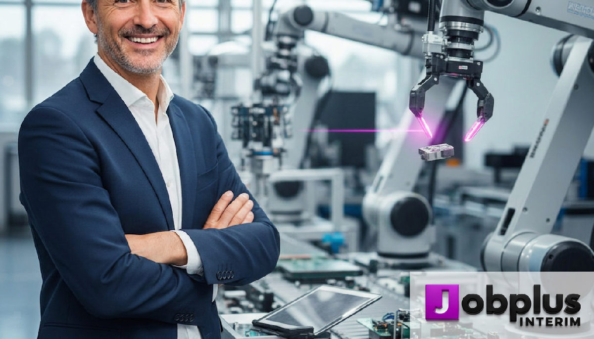 sipsi - Entrepreneur souriant devant une ligne de production active.
