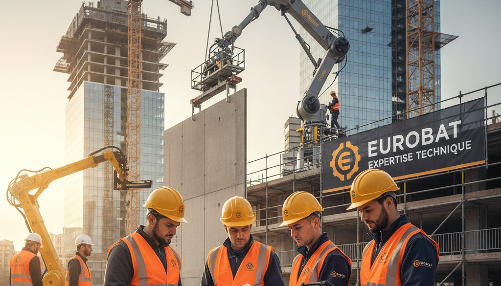 ouvriers BTP roumains - Ouvriers BTP roumains travaillant sur un chantier en France.
