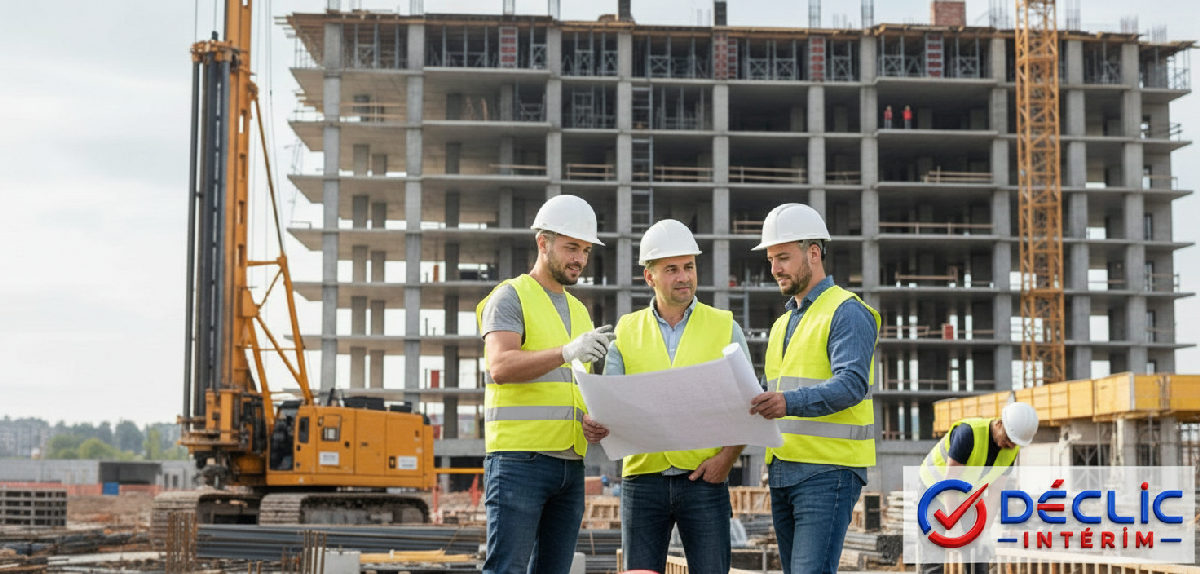 comment recruter intérim secteur btp roumanie - Ouvriers roumains qualifiés sur un chantier français.