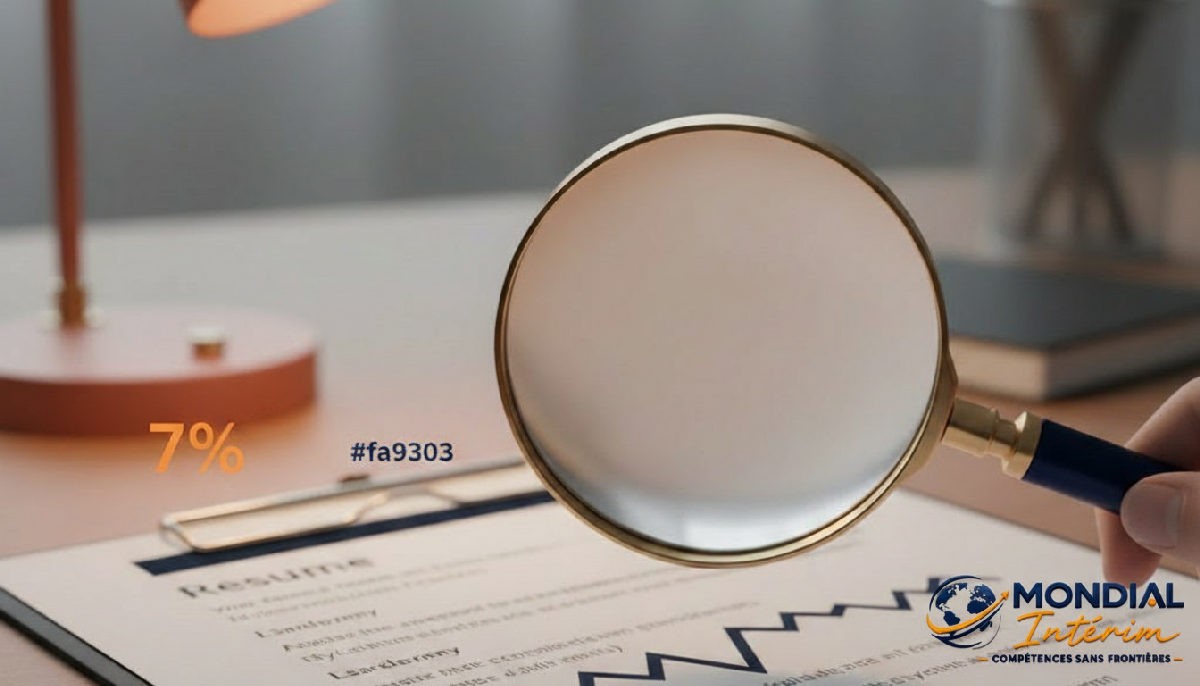 Loupe sur un CV roumain, examinant l'historique professionnel.