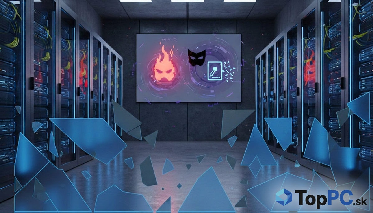 Ako a prečo si zabezpečiť server aby nebol poškodený web alebo server - Bezpečne osvetlená serverová miestnosť s modrými LED svetlami.