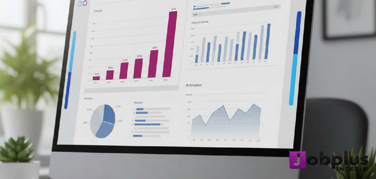 Tableau de bord de recrutement international Job Plus Intérim.