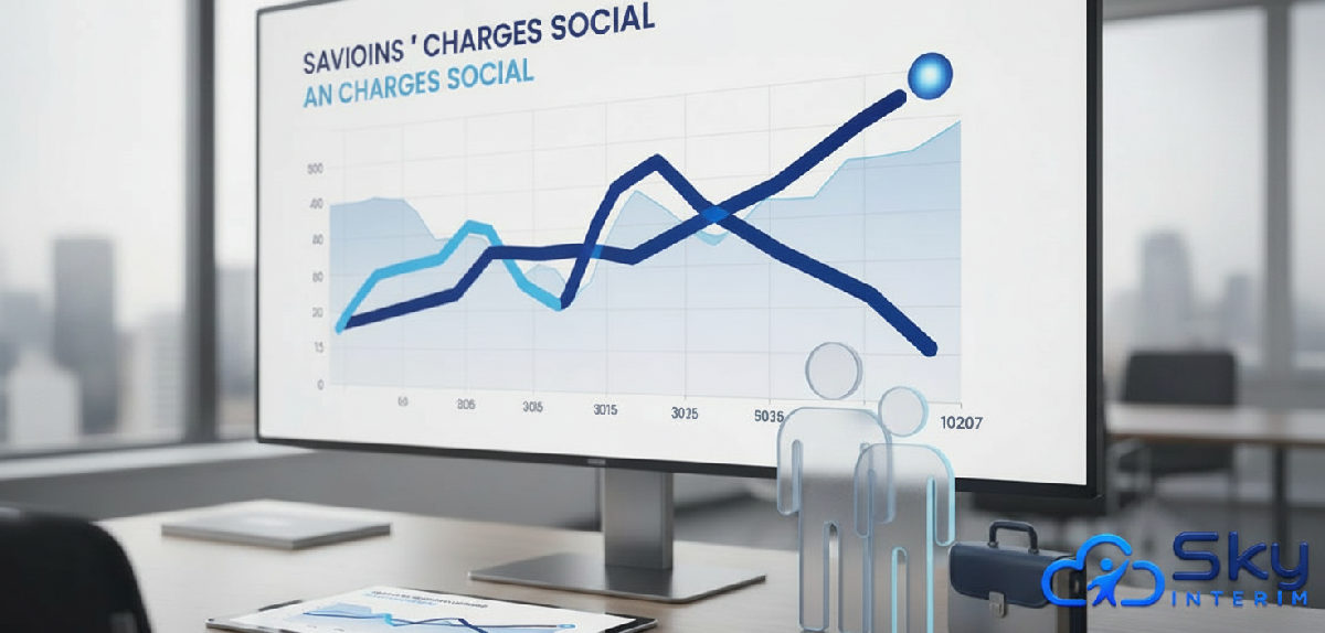 Graphique comparatif des économies de charges sociales.