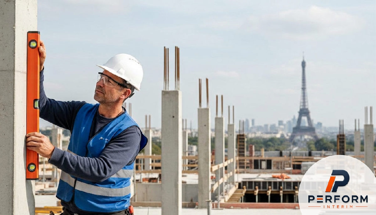 Vue aérienne d'un grand projet de construction en cours.