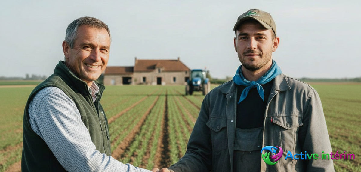 Maintenant la main, employeur français et ouvrier roumain.