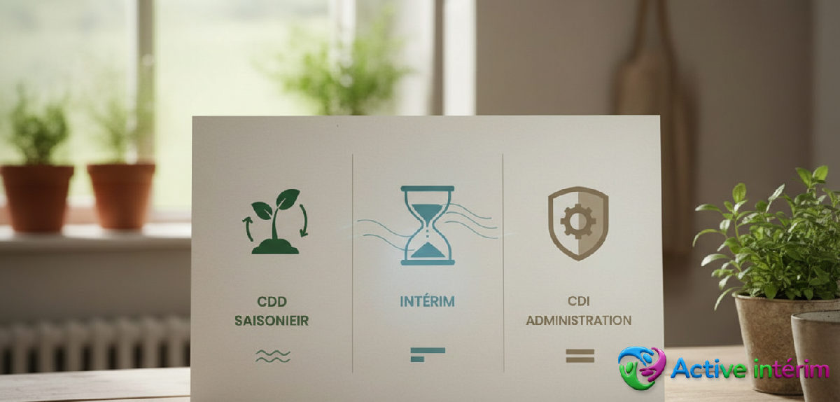 Tableau comparatif des contrats pour ouvriers agricoles.