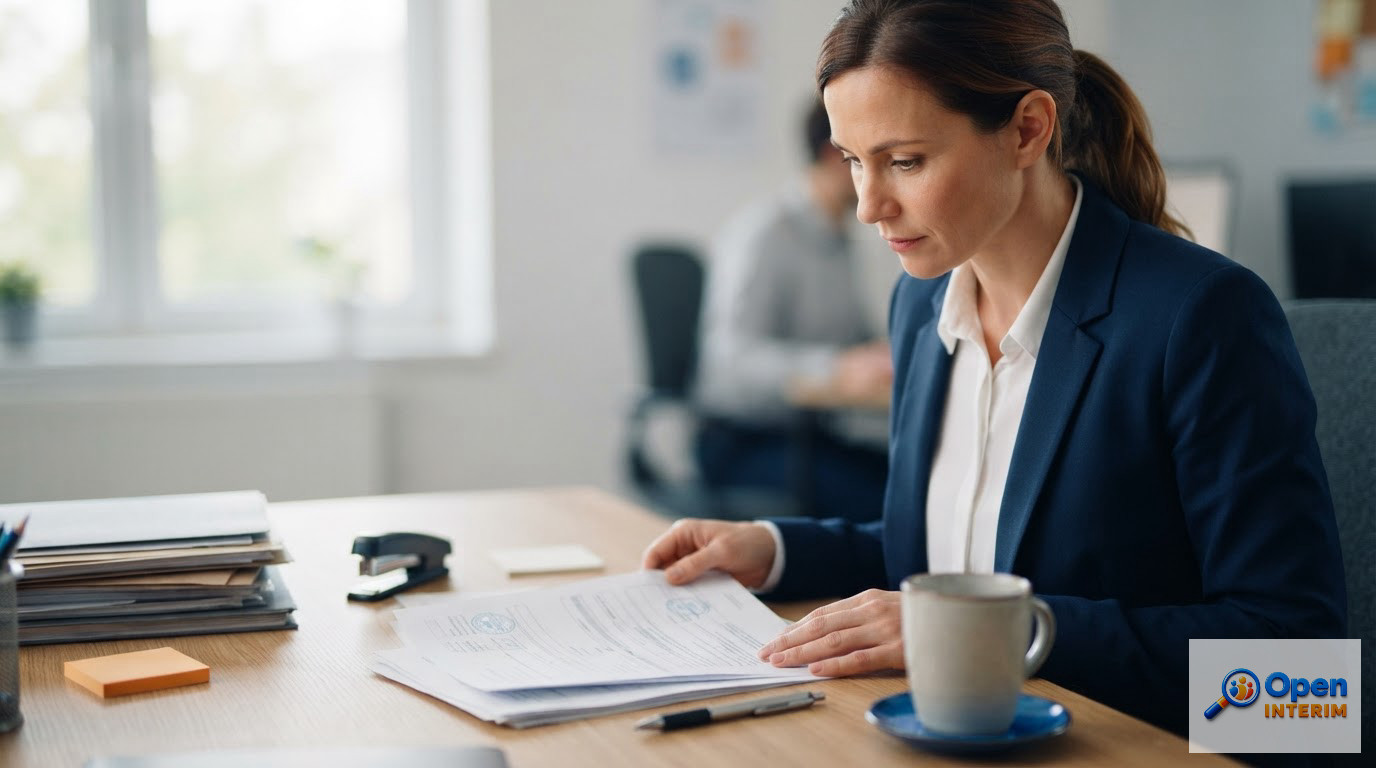 Un gestionnaire RH examinant des formulaires administratifs A1 et S1.