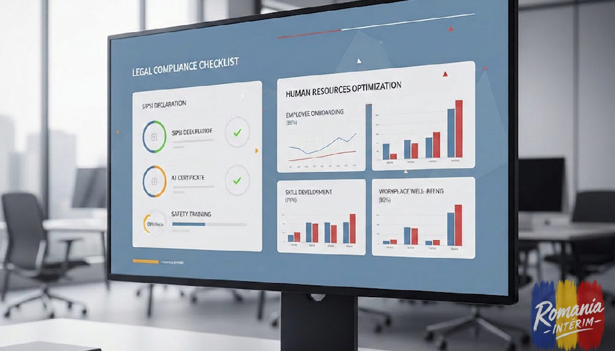 Tableau de bord d'entreprise pour la conformité légale RH.