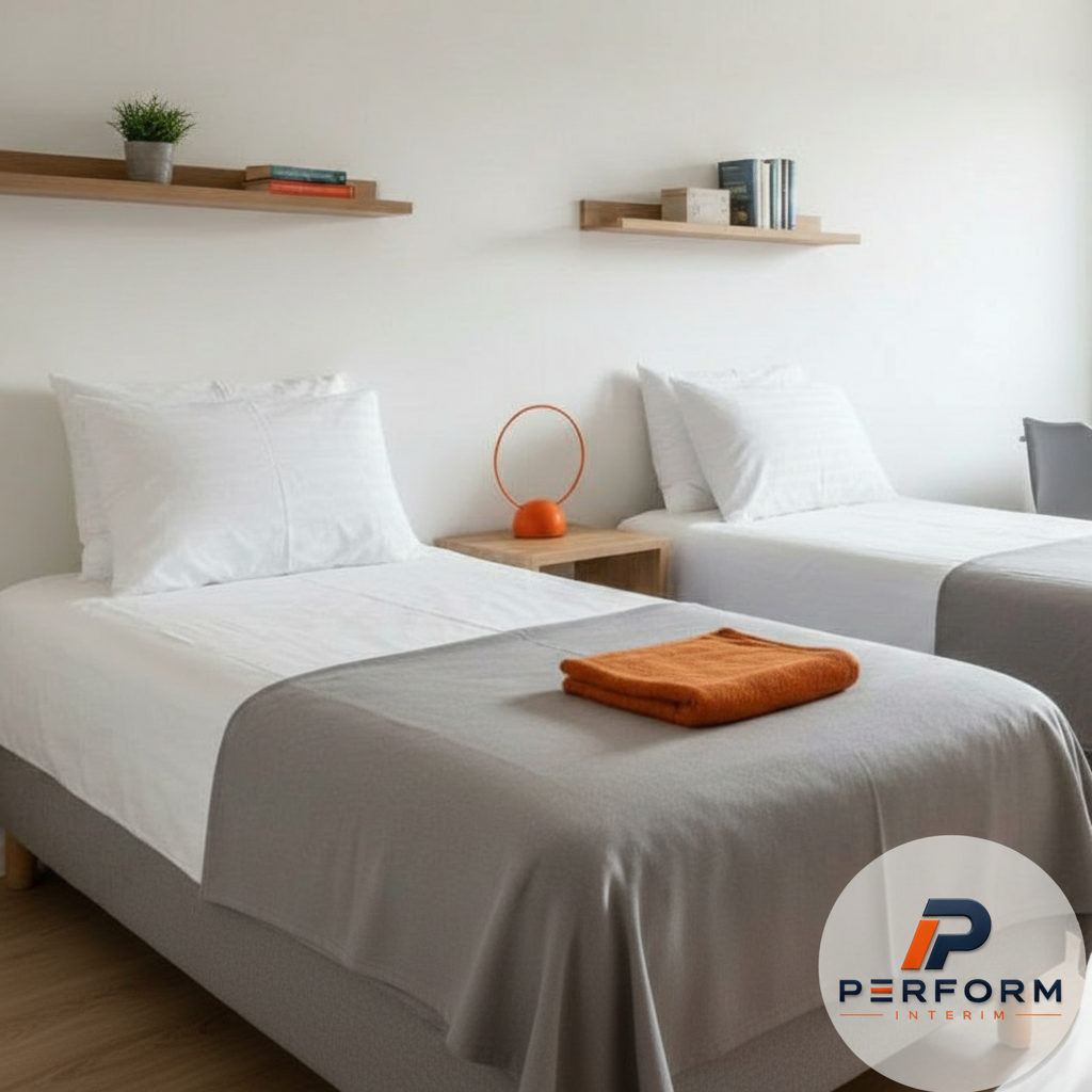 Un appartement moderne pour l'accueil de travailleurs saisonniers.