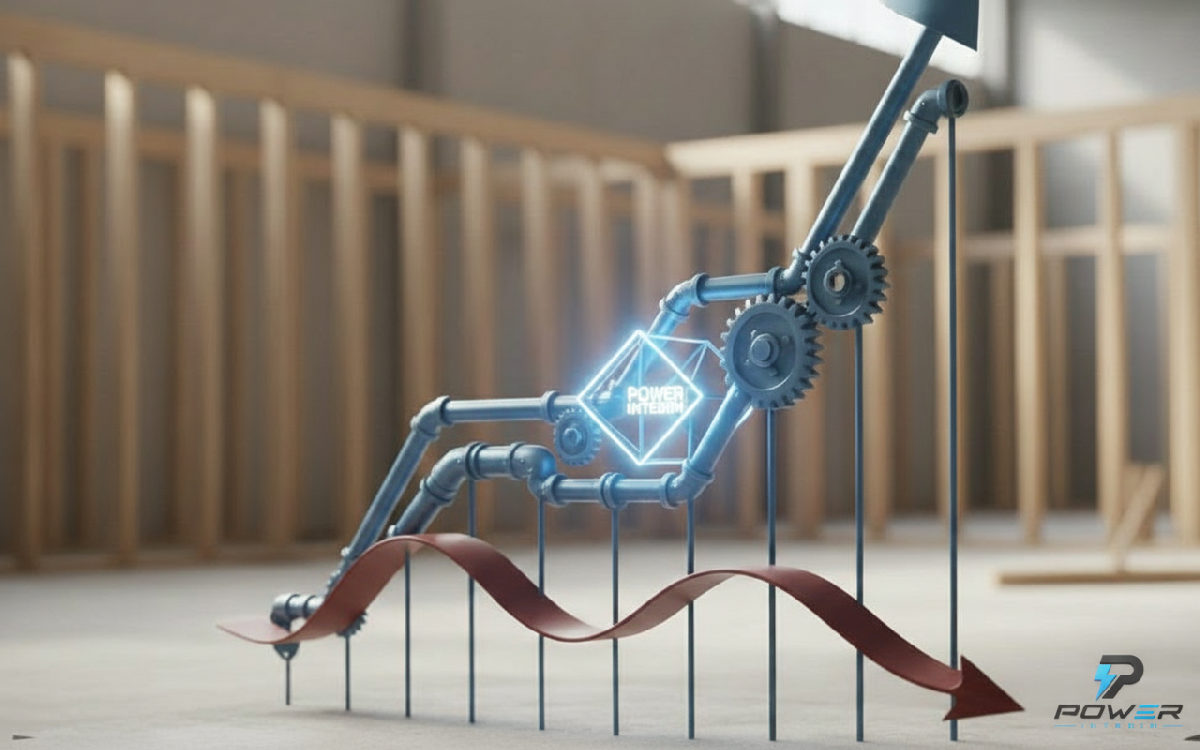 Graphique illustrant l'augmentation de productivité avec Power Interim.