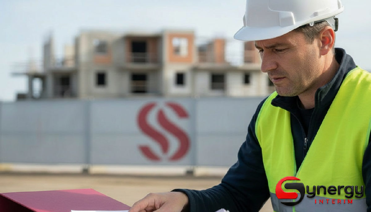 Agence intérim Roumanie : Quels documents demander ? 1 quels documents demander agence intérim roumanie - Chef de chantier français vérifiant des documents Synergy Interim.