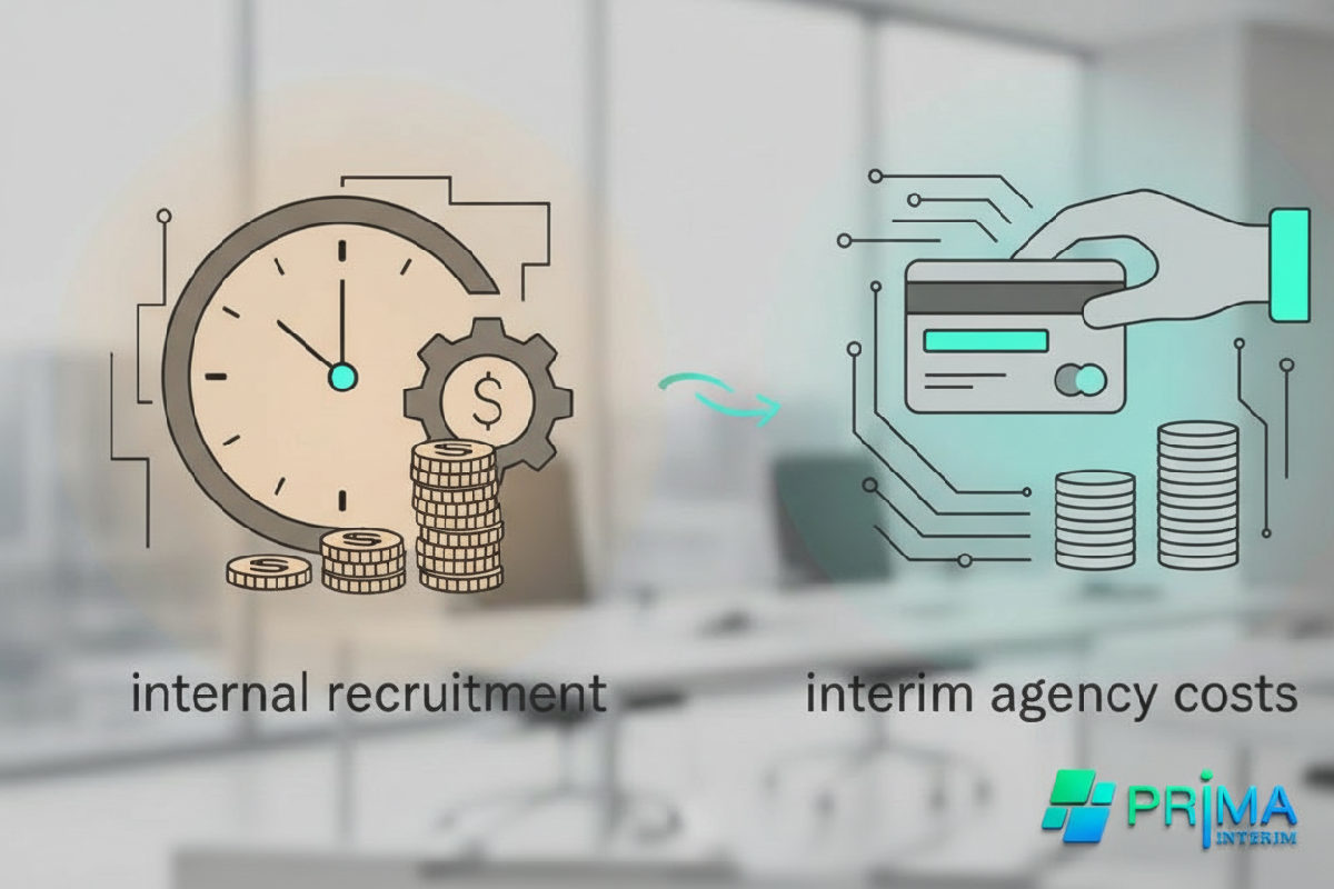 Comparaison des coûts: recrutement interne face à une agence d'intérim.