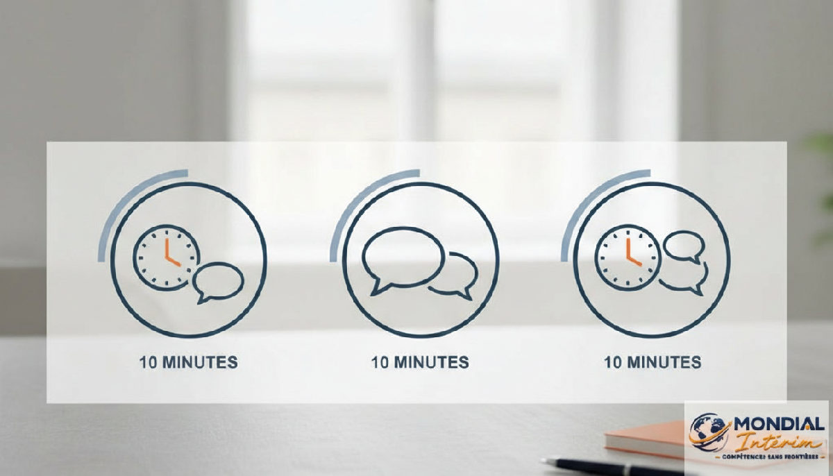 Infographie des 3 étapes pour tester le niveau de français.