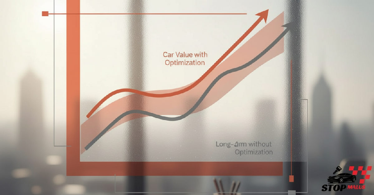 Graphique : avantage financier de la réduction du malus auto.