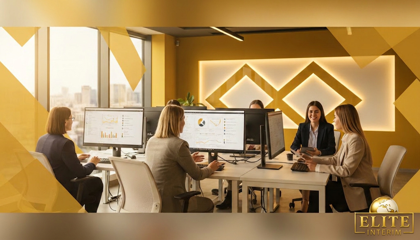 Consultants en recrutement dans des bureaux modernes.