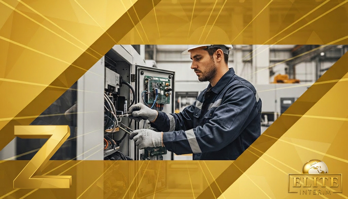 Technicien ajustant un équipement industriel complexe.
