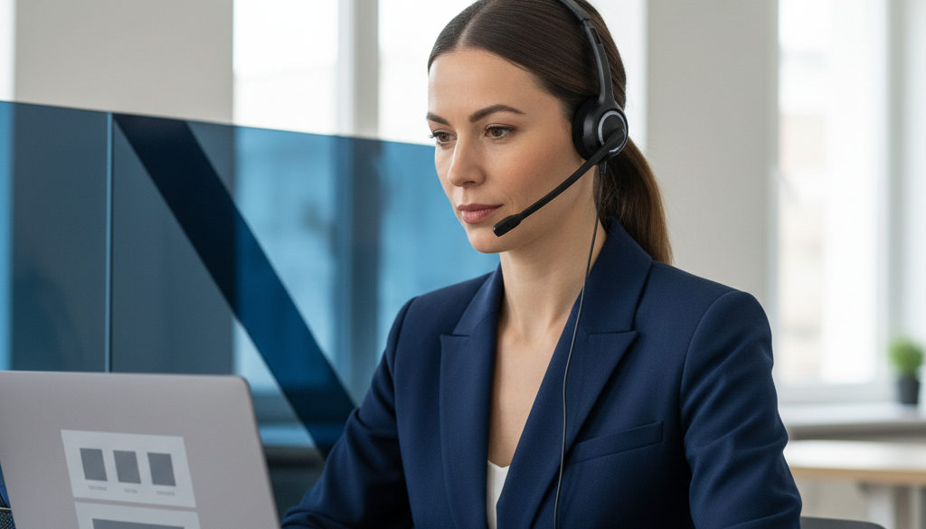 Customer support agent assists user with IPTV dashboard on laptop.