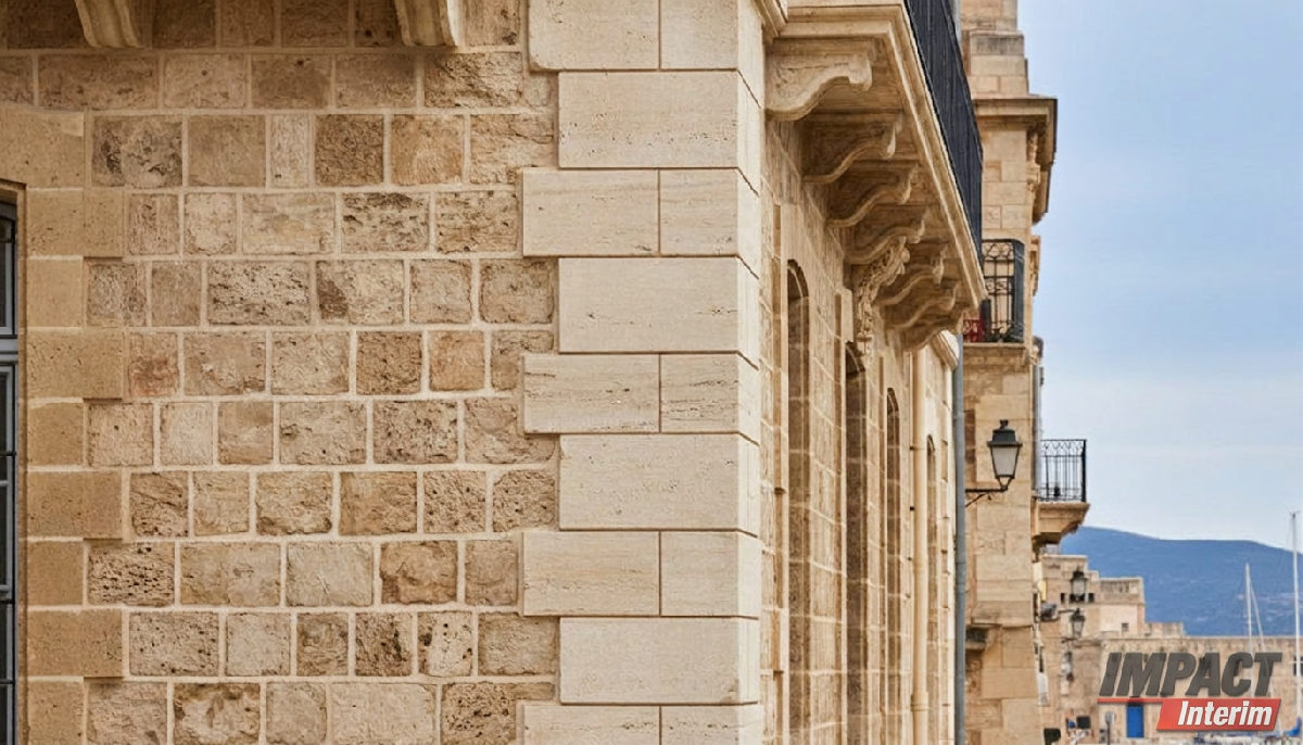 Façade de bâtiment achevée près du Vieux-Port, témoignage d'un savoir-faire exceptionnel.